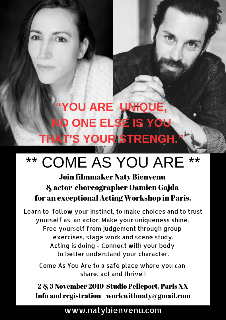 ComeAs You Are Acting Workshop_2and3Nov_Paris